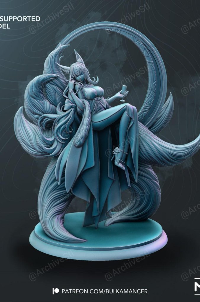 九尾狐  3D打印图纸